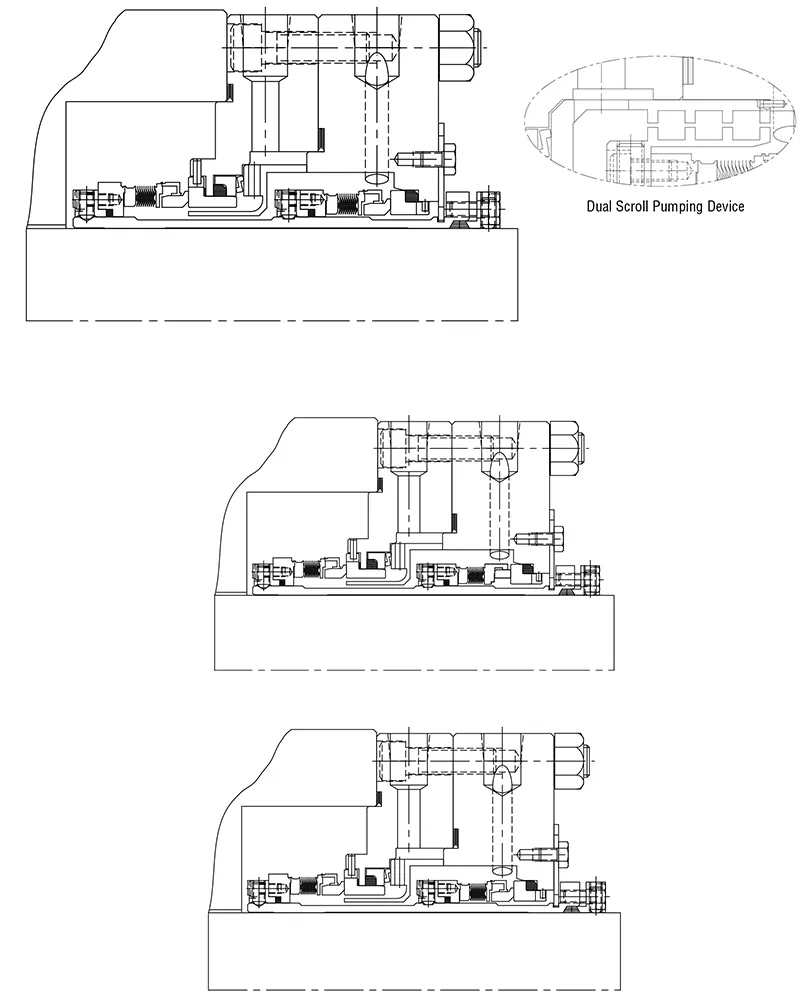 نقشه فنی مکانیکال سیل Iseal مدل IS2609HTC-3609HTC
