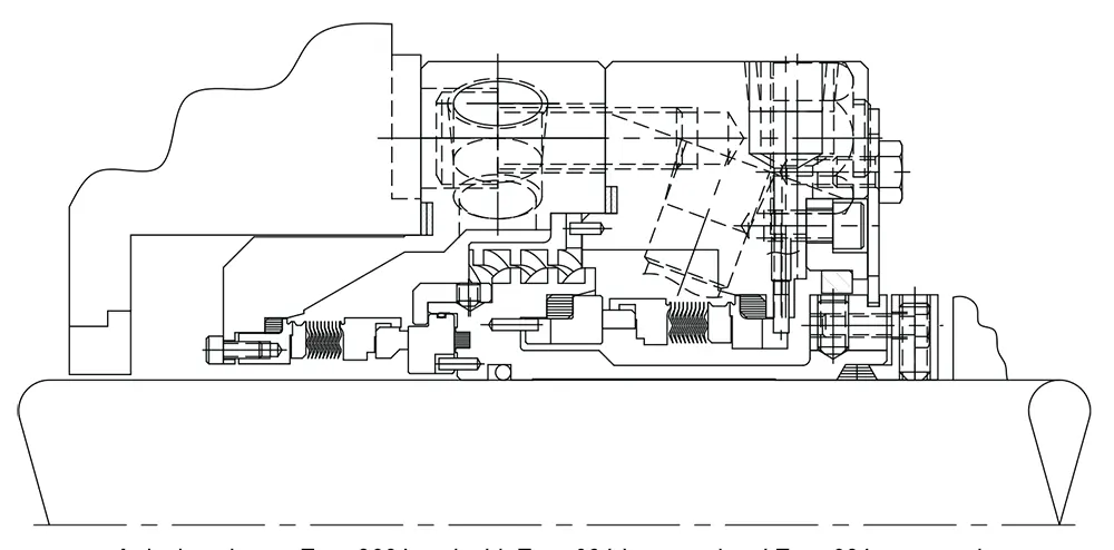 نقشه فنی مکانیکال سیل Iseal مدل IS3604